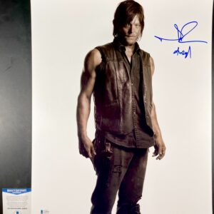 Norman Reedus Signed The Walking Dead Daryl Dixon 16x20 Photo Autograph BAS COA