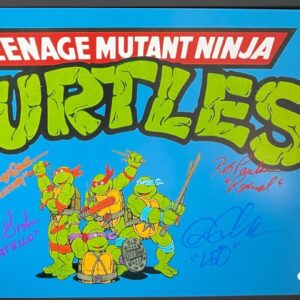 Original 4 Teenage Mutant Ninja Turtles Cast Signed 11x17 Poster A TMNT JSA COA