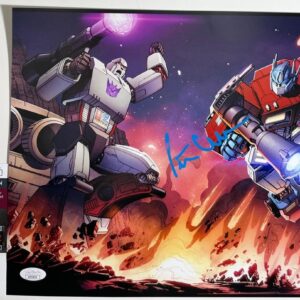 Peter Cullen Signed Transformers Optimus Prime 11x14 Photo D Autograph JSA COA