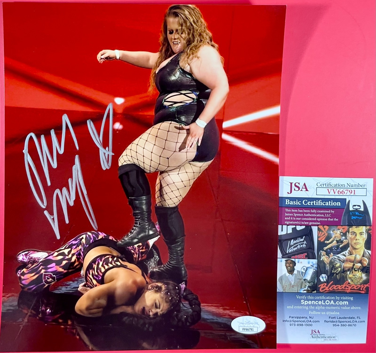 Piper Niven Signed WWE Monday Night RAW Doudrop 8x10 Photo Autograph JSA COA
