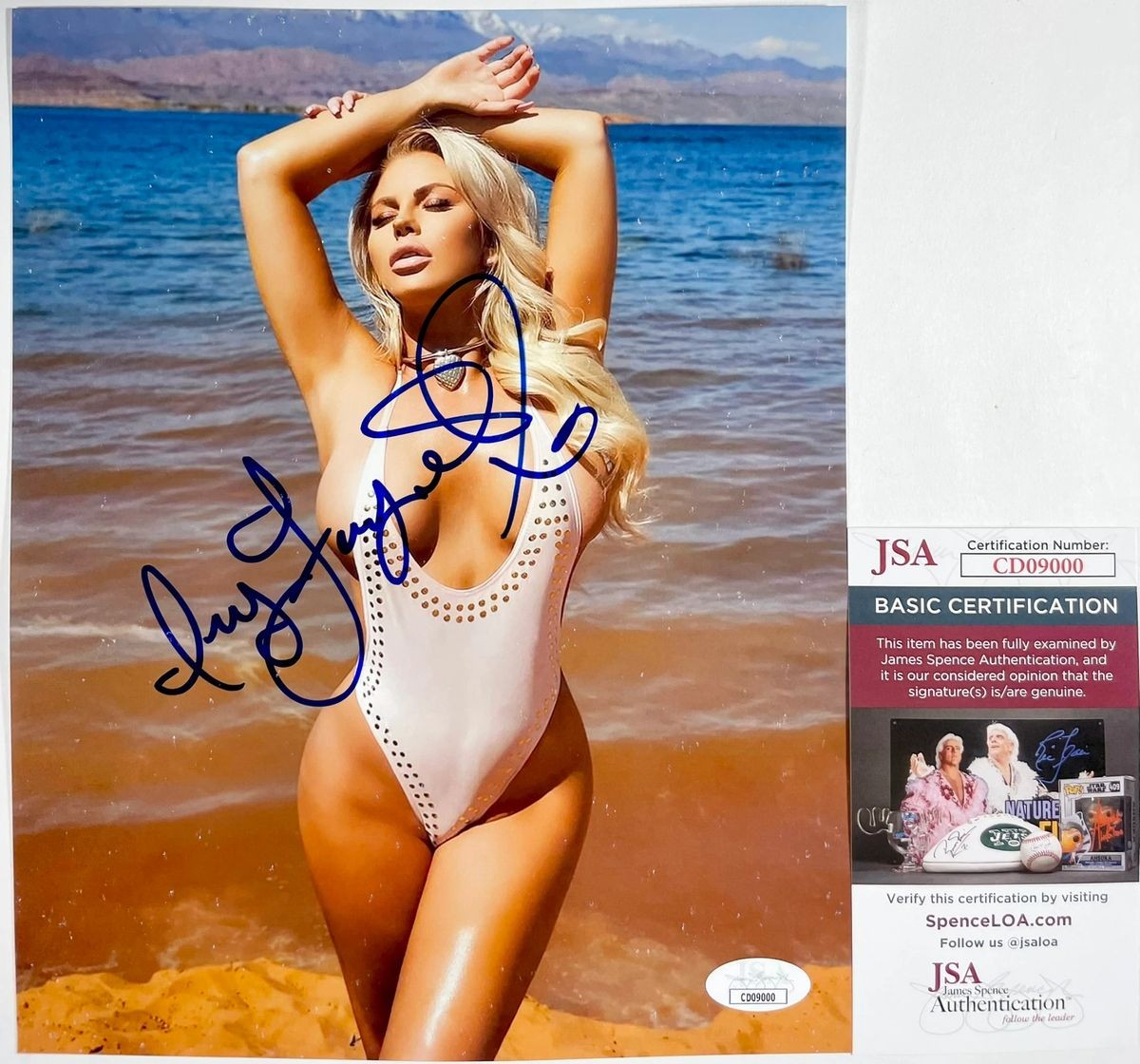 Playboy Model Ivy Ferguson Signed 8x10 Photo Authentic Autograph Bikini JSA COA