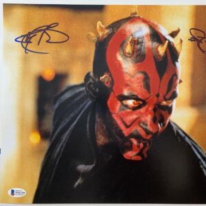Ray Park Signed Star Wars The Phantom Menace Darth Maul 11x14 Photo Beckett COA