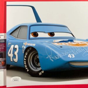 Richard Petty Signed Disney Pixar Cars The King 8x10 Photo B Autograph JSA COA
