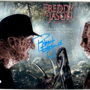 Robert Englund Signed Freddy VS Jason 12x18 Movie Poster Autograph JSA COA