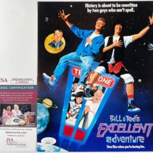 Rod Loomis Signed Bill & Ted's Excellent Adventure 8x10 Movie Poster JSA COA
