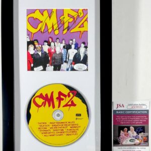 SLIPKNOT Corey Taylor Signed CMF2 CD Cover Framed Matted Display JSA COA