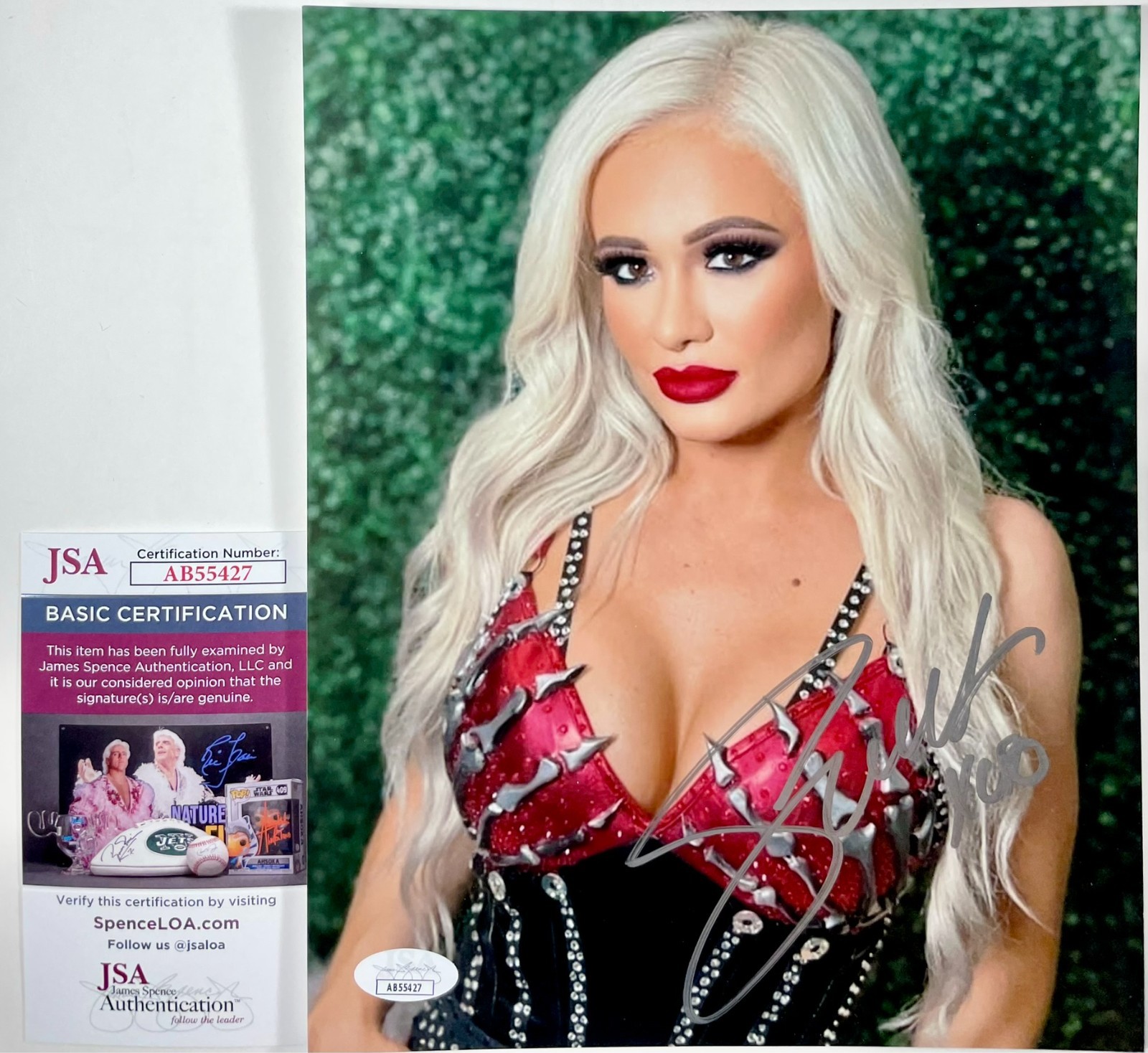 Smokeshow Scarlett Bordeaux Signed WWE 8x10 Photo Authentic Autograph JSA COA