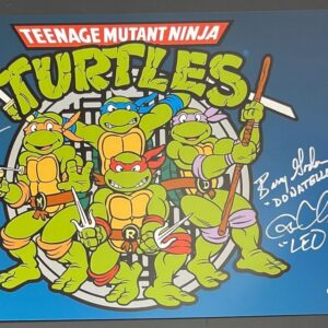 Teenage Mutant Ninja Turtles Original 4 Cast Signed 11x17 Poster E TMNT JSA COA