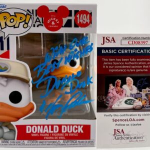 Tony Anselmo Signed Disney Mickey & Friends Donald Duck Funko POP! JSA COA