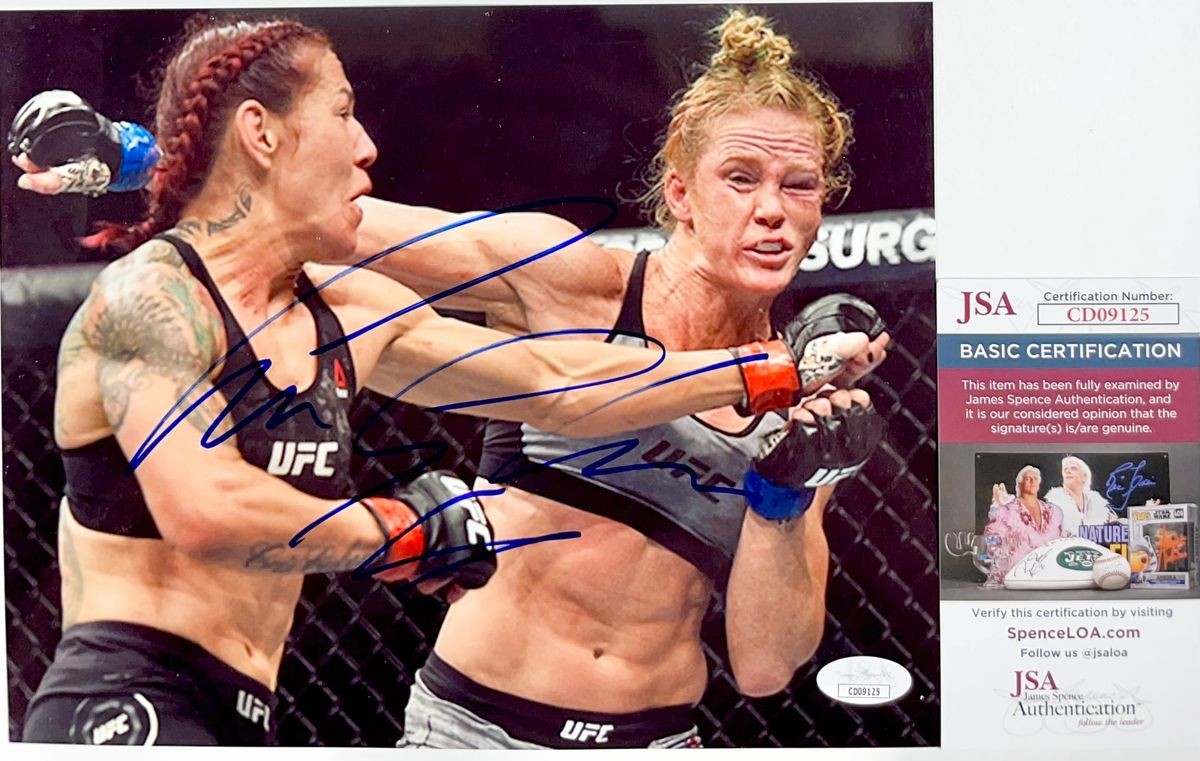UFC Cris Cyborg Signed 8x10 Photo Autograph EliteXC Strikeforce MMA JSA COA