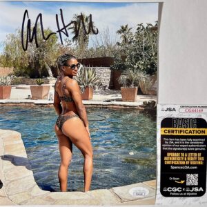 UFC MMA Fighter Angela Hill Signed 8x10 Photo Authentic Autograph JSA COA