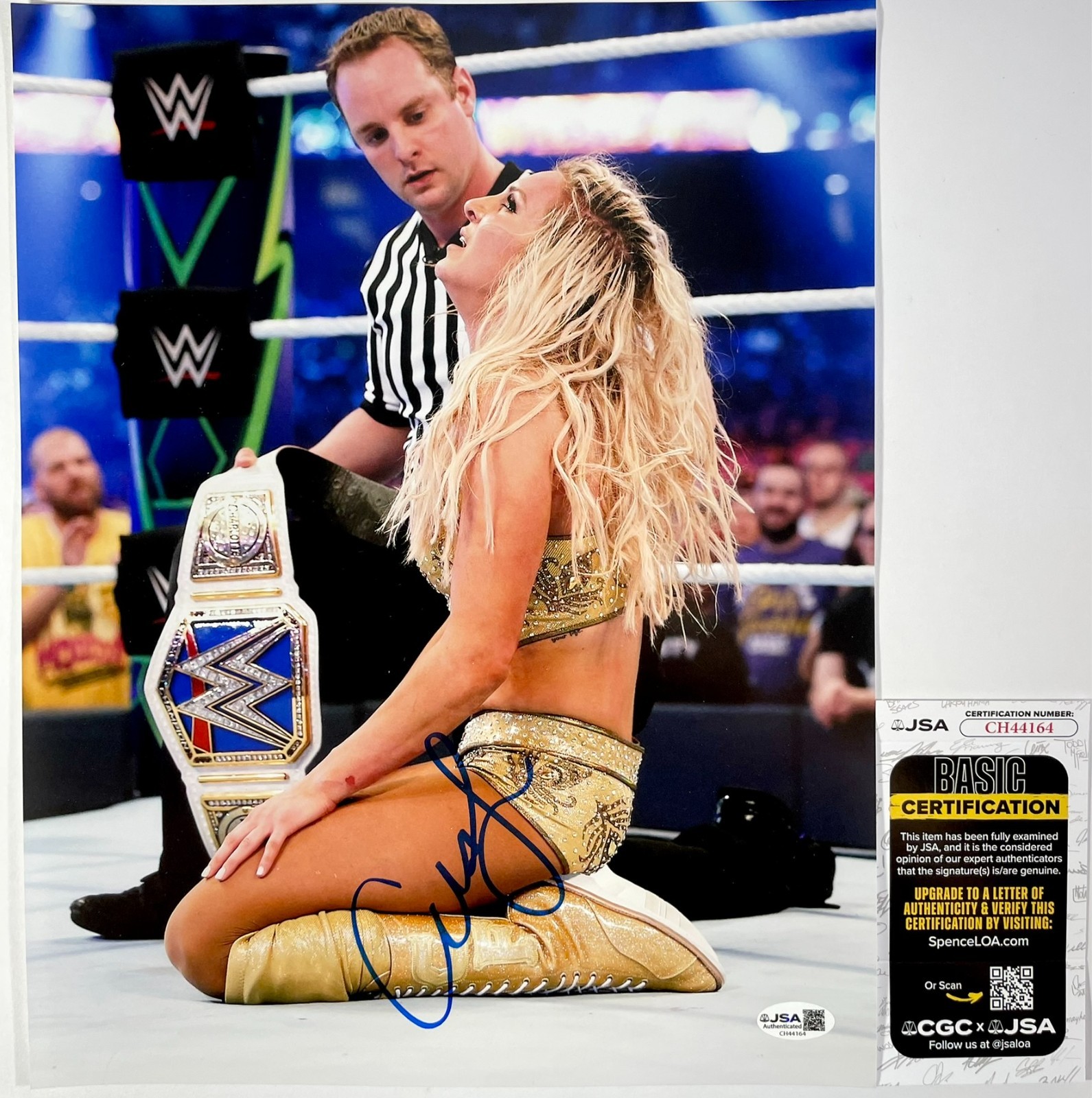 WWE Charlotte Flair Signed 11x14 Photo Authentic Autograph WrestleMania JSA COA