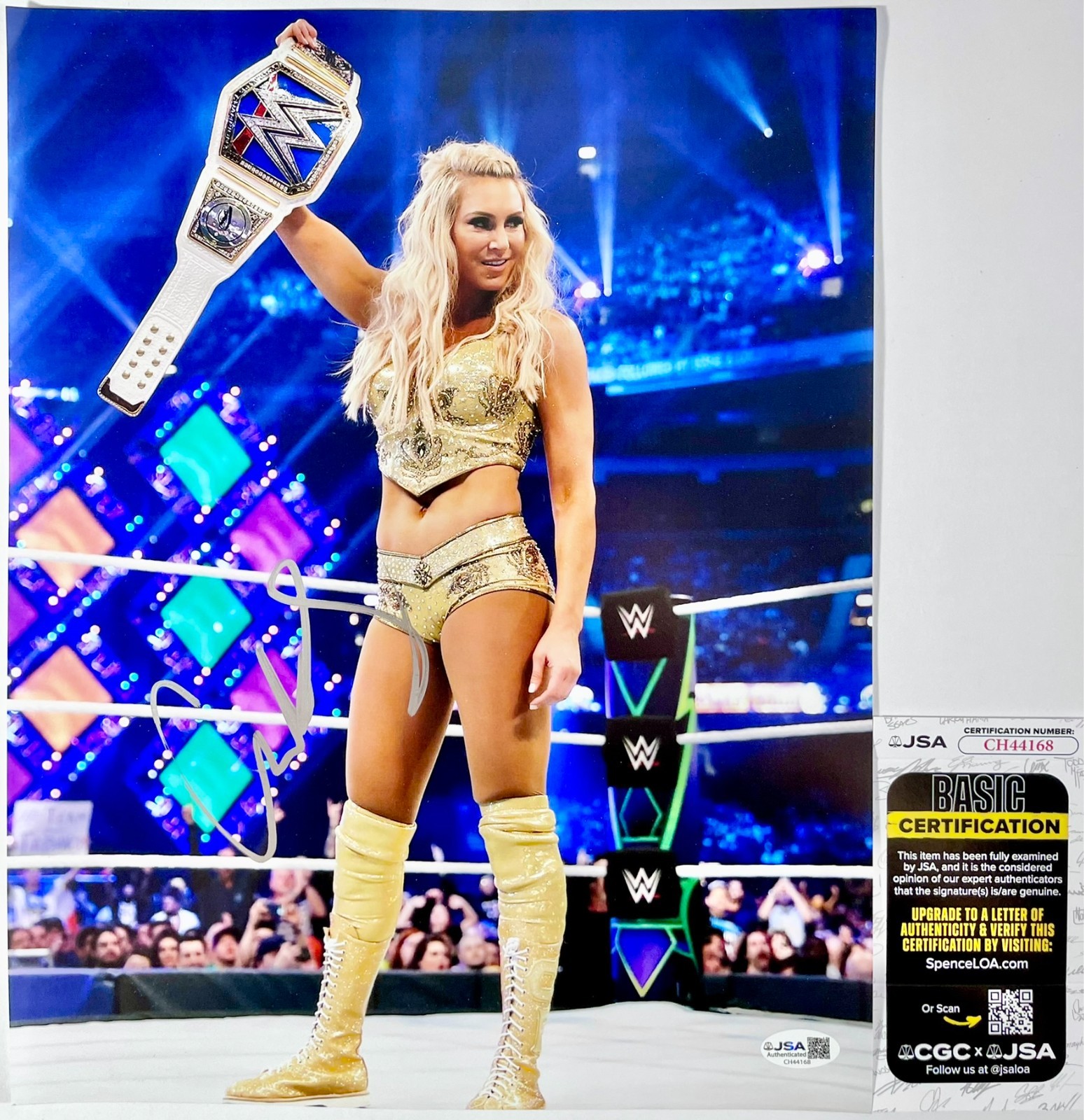 WWE Charlotte Flair Signed 11x14 Photo Authentic Autograph WrestleMania JSA COA