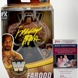 WWE Farooq Signed APA Mattel Legends Elite Figure B Autograph JSA COA