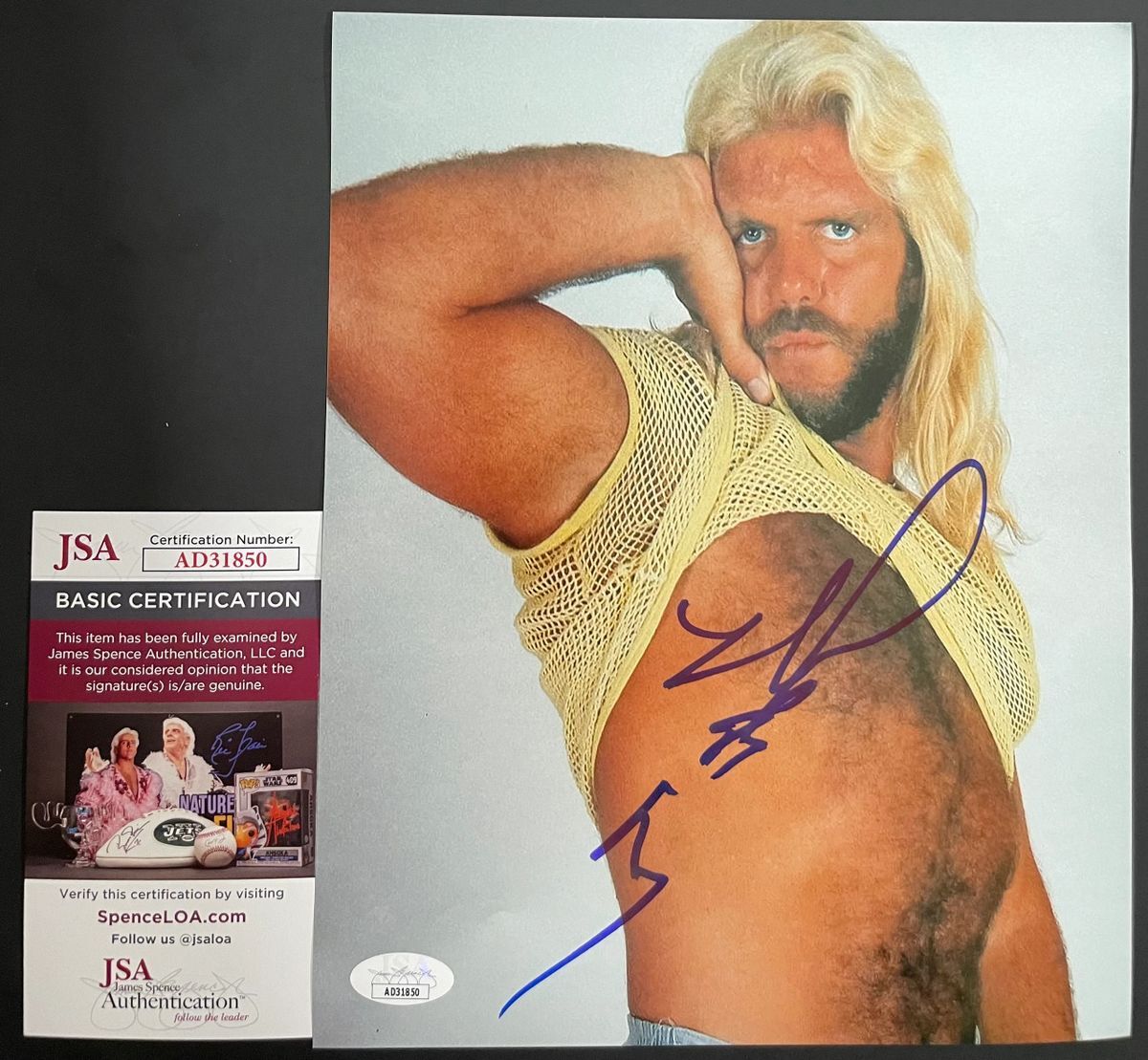 WWE Michael P.S. Hayes Signed 8x10 Photo C Autograph Fabulous Freebirds JSA COA
