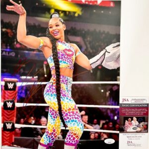 WWE NXT Bianca Belair Signed 11x14 Photo J Autograph WrestleMania JSA COA
