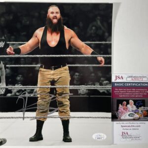 WWE NXT Braun Strowman Signed Wyatt Family 8x10 Photo C Autograph JSA COA