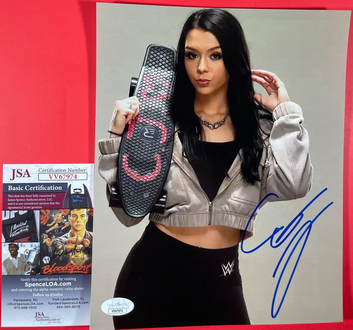 WWE NXT Cora Jade Signed 8x10 Photo D Autograph Takeover JSA COA