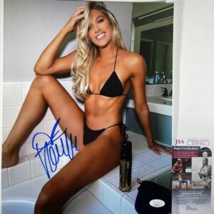 WWE NXT Diva Kelly Kelly Barbie Blank Signed 11x14 Photo A Autograph JSA COA