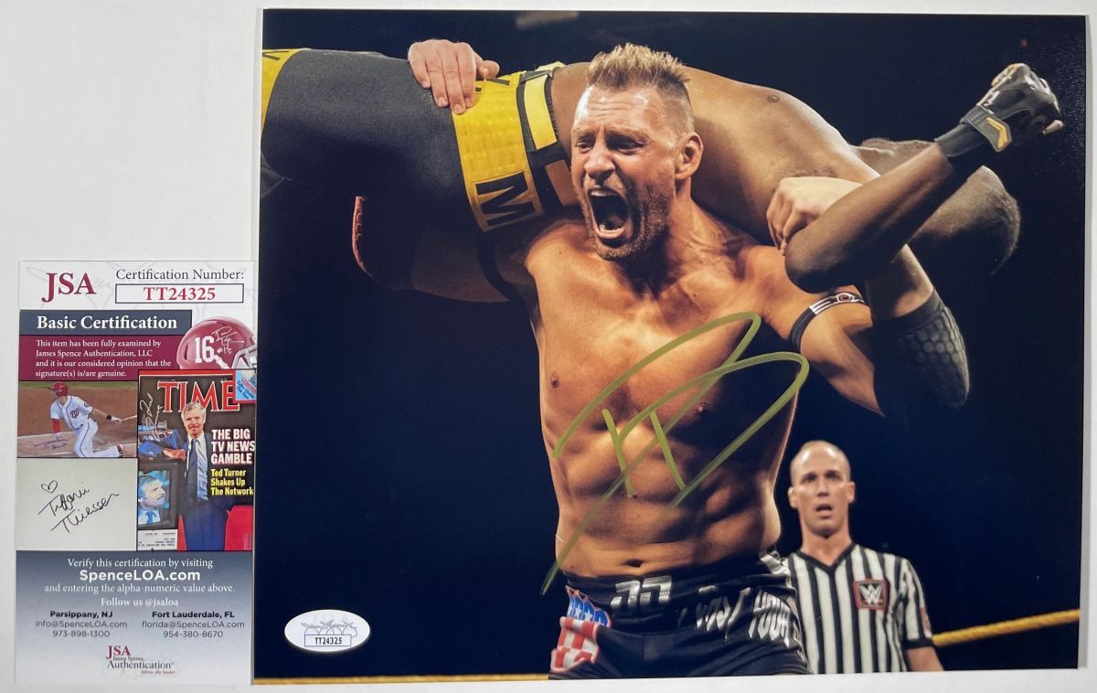WWE NXT Dominik Dijakovic Signed 8x10 Photo A Autograph T-Bar TakeOver JSA COA