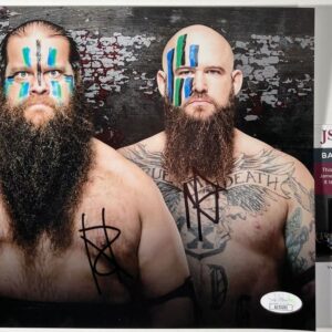 WWE NXT Erik & Ivar Signed Viking Raiders 8x10 Photo E Autograph JSA COA
