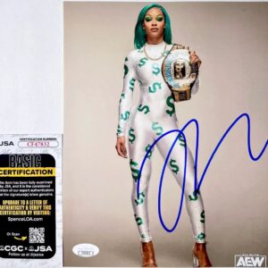 WWE NXT Jade Cargill Signed 8x10 Photo G Authentic Autograph AEW JSA COA