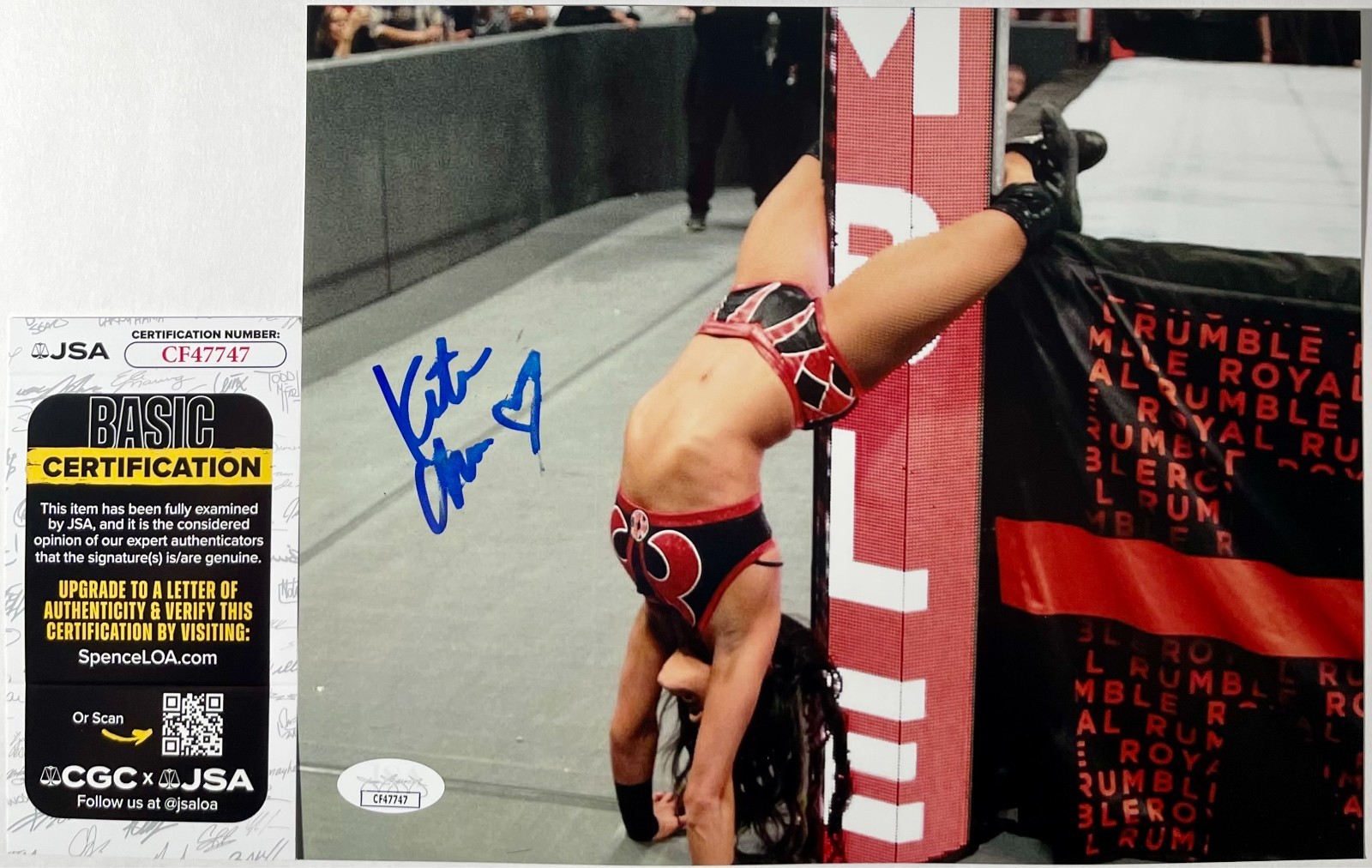 WWE NXT Katana Chance Signed 8x10 Photo Authentic Autograph JSA COA
