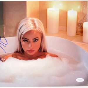 WWE NXT Liv Morgan Signed 11x14 Photo D Autograph WrestleMania JSA COA