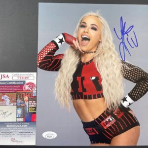 WWE NXT Liv Morgan Signed 8x10 Photo E Autograph WrestleMania JSA COA