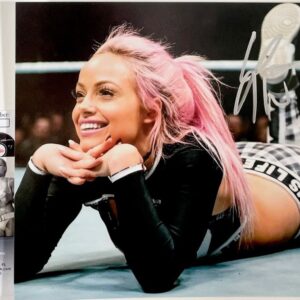 WWE NXT Liv Morgan Signed 8x10 Photo U Autograph WrestleMania JSA COA