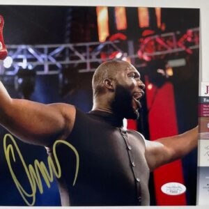 WWE NXT Omos Signed 8x10 Photo A Autograph WrestleMania JSA COA