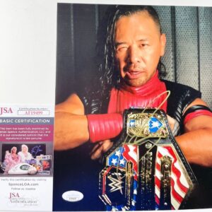 WWE NXT Shinsuke Nakamura Signed 8x10 Photo B Autograph WrestleMania JSA COA