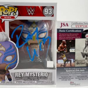 WWE Rey Mysterio Signed Funko POP #93 B Autograph WCW ECW NXT JSA COA