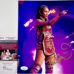 AEW All Elite Wrestling Red Velvet Signed 8x10 Photo A Autograph Baddies JSA COA
