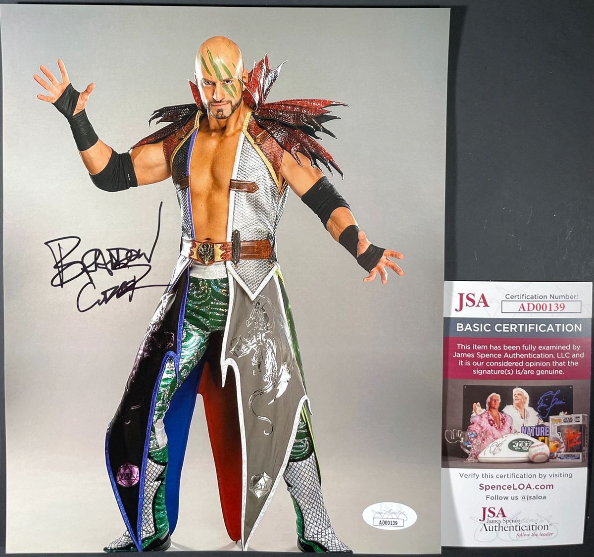 AEW Brandon Cutler Signed All Elite Wrestling 8x10 Photo Autograph JSA COA