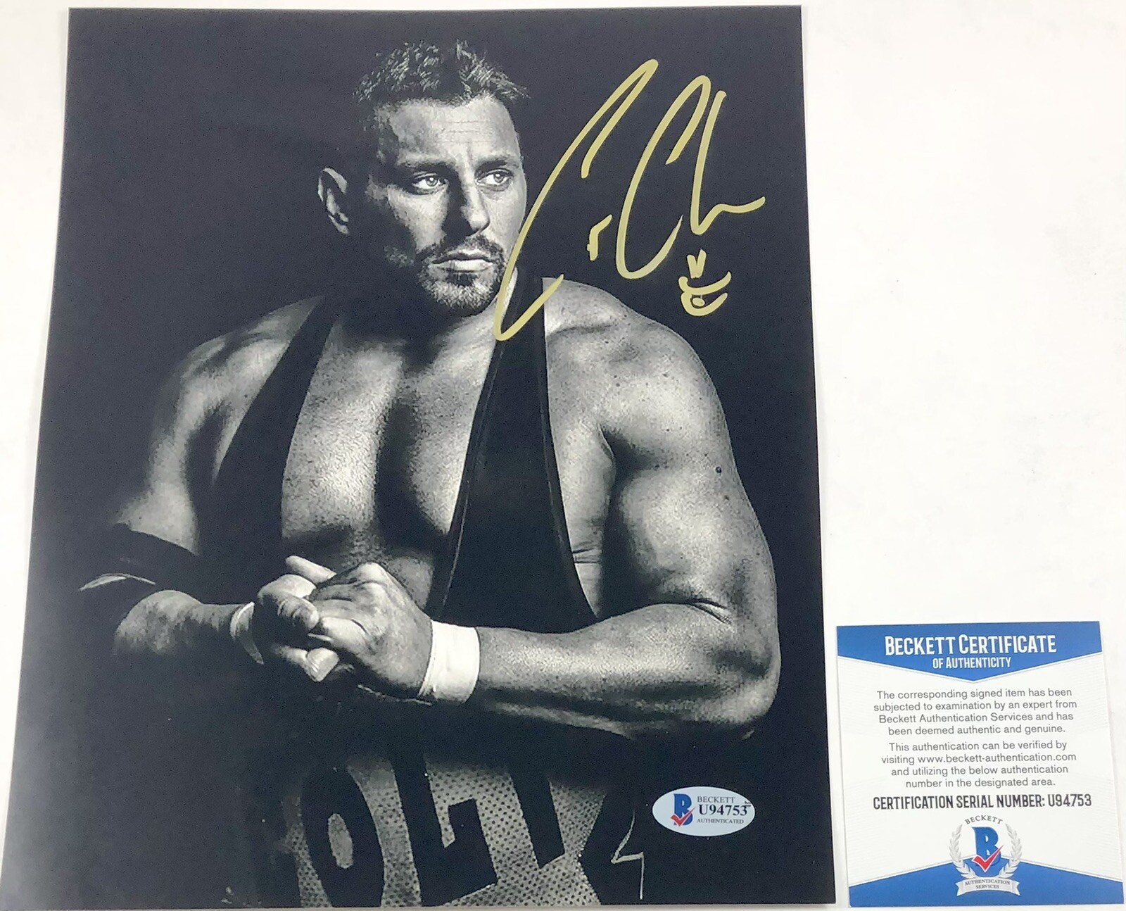 AEW Colt Cabana Signed 8X10 Photo Autograph WWE NXT ROH Beckett BAS COA