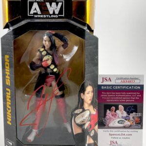 AEW Hikaru Shida Signed All Elite Wrestling Unrivaled Figure Autograph JSA COA