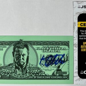 AEW Kazuchika Okada Signed 2018 All In $100,000 Okada Buck Autograph JSA COA