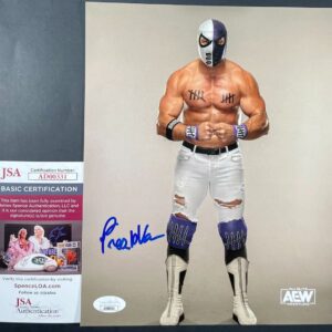 AEW Pres10 Vance Signed All Elite Wrestling 8x10 Photo B Dark Order JSA COA