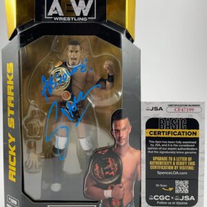AEW Ricky Starks Signed All Elite Wrestling Unrivaled Figure A Autograph JSA COA
