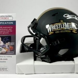 American Nightmare Cody Rhodes Signed WWE WrestleMania Mini Helmet JSA COA