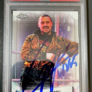 Angel Garza Signed 2021 Topps Chrome WWE Trading Card #5 PSA DNA Slabbed