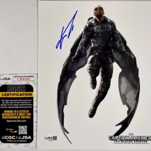 Anthony Mackie Signed Marvel Captain America Winter Soldier 8x10 Photo JSA COA
