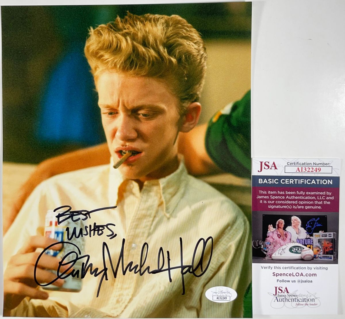 Anthony Michael Hall Signed Sixteen Candles 8x10 Photo A Autograph JSA COA