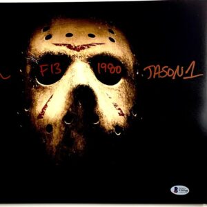Ari Lehman Signed Friday The 13th Jason Voorhees 11x14 Photo B Autograph BAS COA