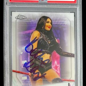 Billie Kay Signed 2021 Topps Chrome WWE Trading Card Autograph PSA DNA Slabbed