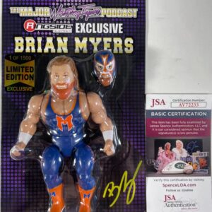 Brian Myers Signed Major Wrestling Figure Podcast Ringside Exclusive JSA COA