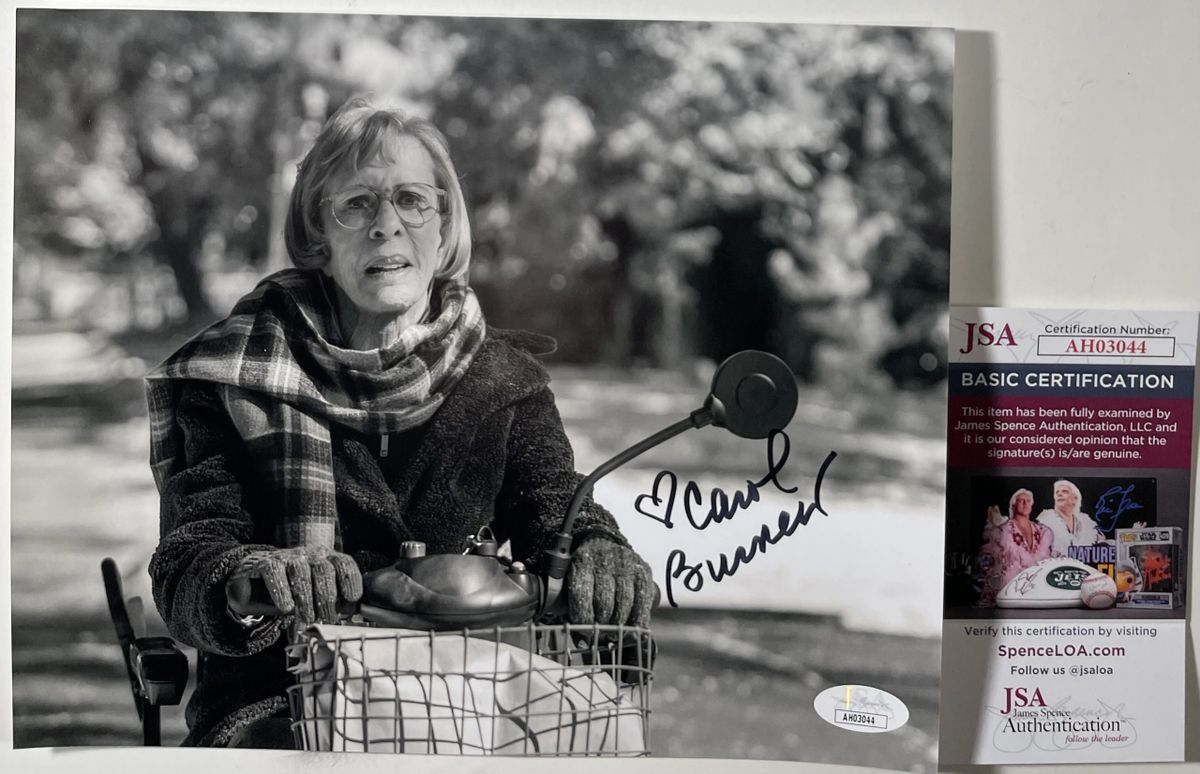 Carol Burnett Signed Better Call Saul Marion B&W 8x10 Photo D Autograph JSA COA