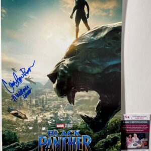 Carrie Bernans Signed Marvel Black Panther 11x17 Movie Poster Autograph JSA COA