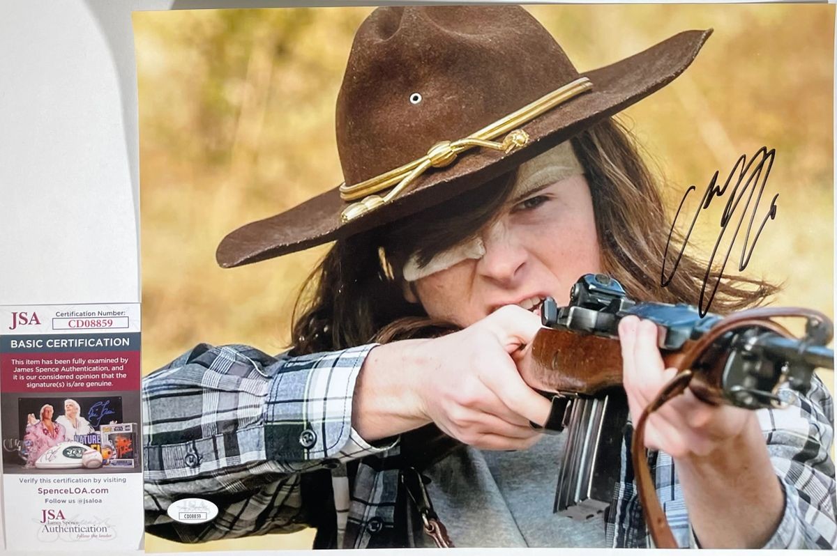 Chandler Riggs Signed The Walking Dead 11x14 Photo Autograph Carl JSA COA